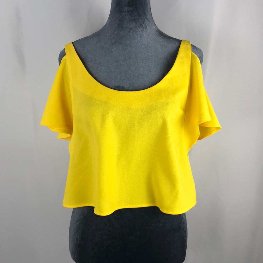 Caribbean Queen crop top blouse Size M